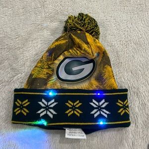 Packers LED Knit Beanie - Green and Yellow